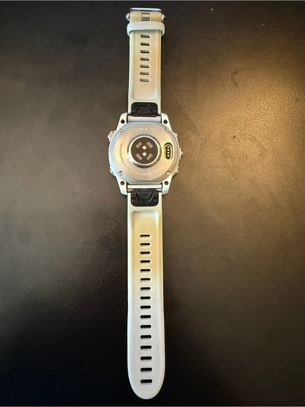 Garmin Fenix 7s 42mm Silver and White Smartwatch
